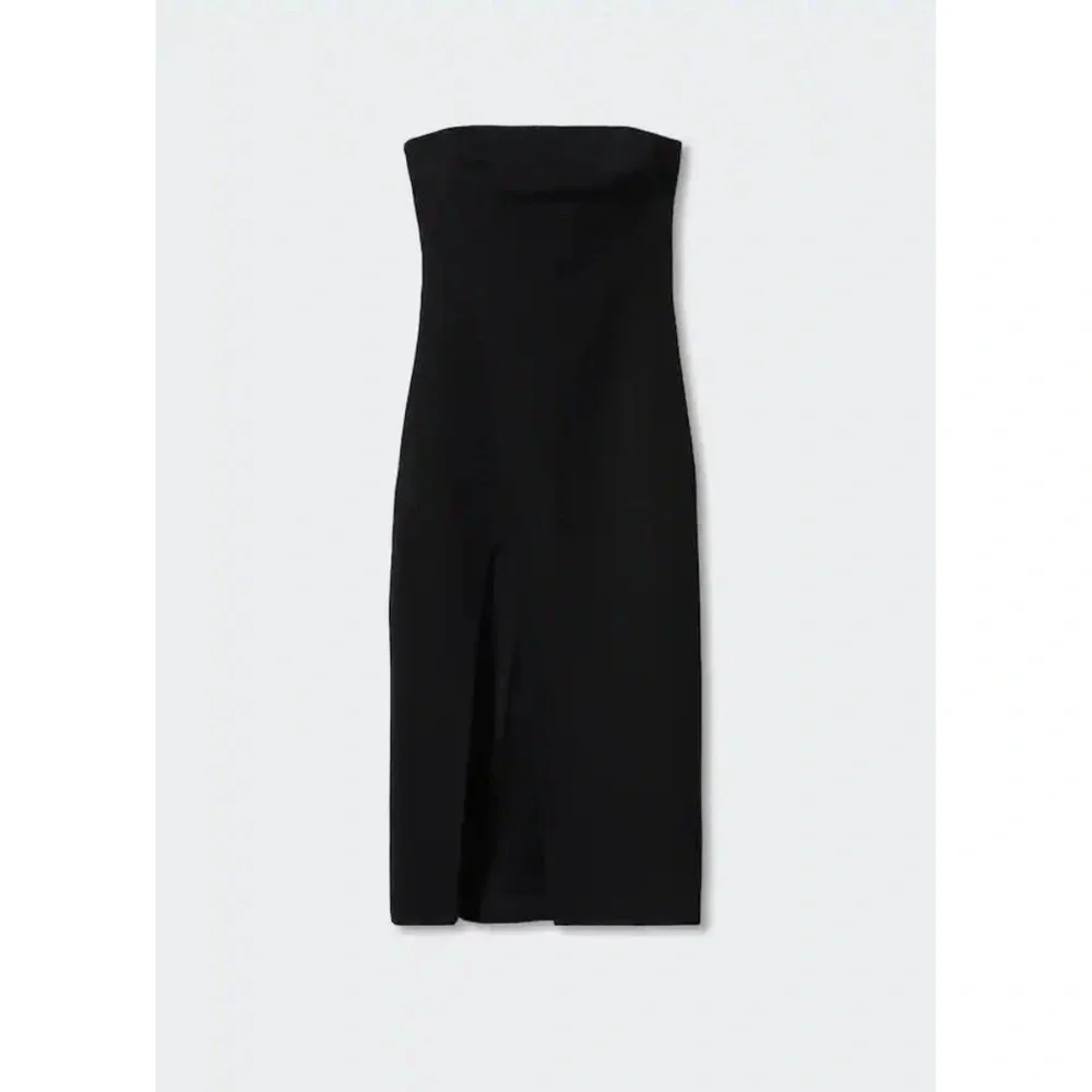 NWT Mango Black Feather Dress Midi- size 2 - Picture 9 of 9